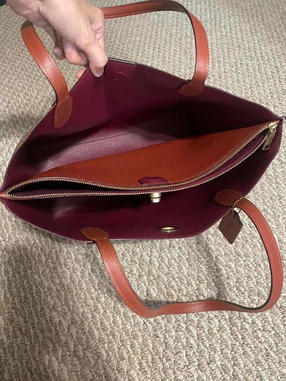 Coach Willow Tote in Signature Canvas